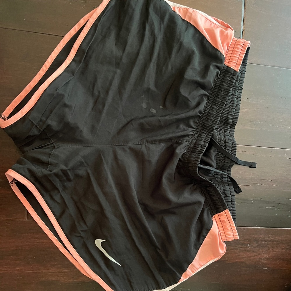 Pink and Black Nike Athletic Shorts
